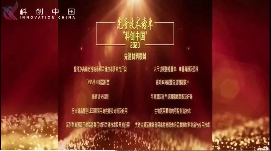2020年“科创中国”先导技术榜单发布，生化室“生物医用颗粒的可控制造技术”上榜！